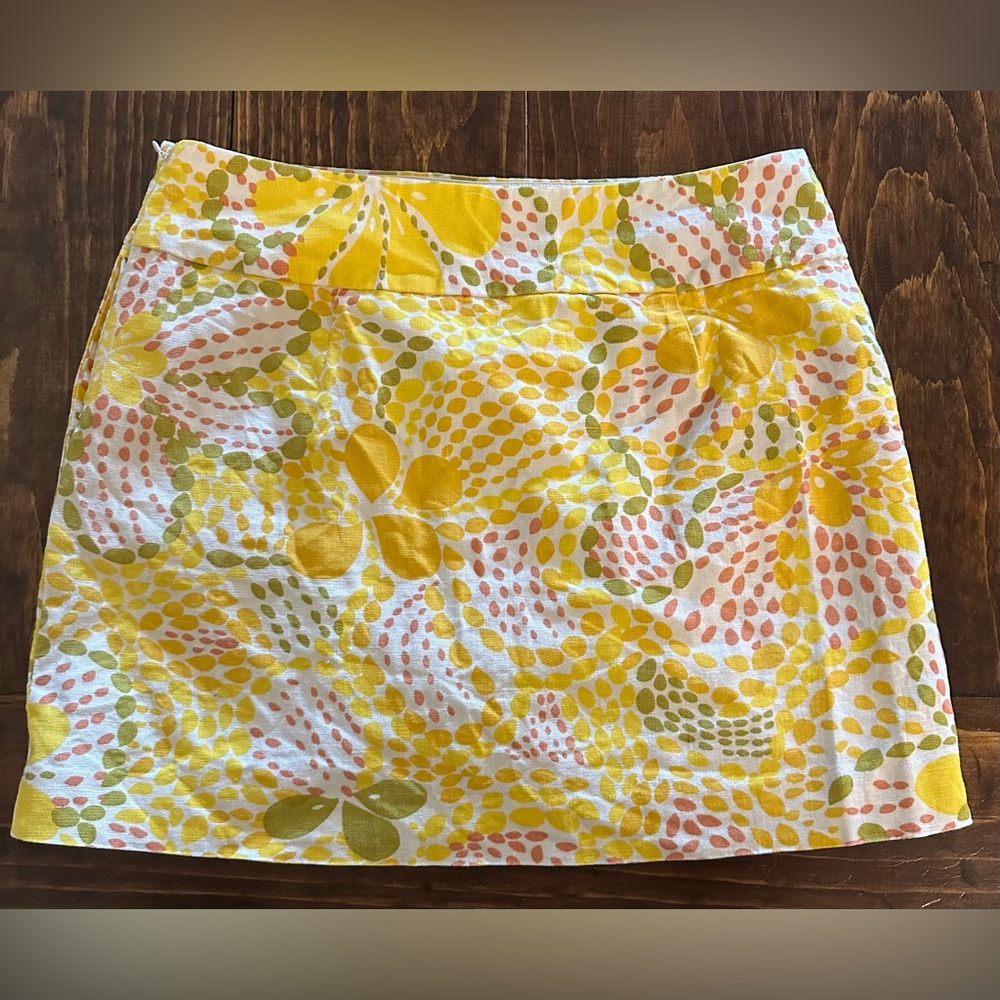 J Crew Linen Skirt Size 6